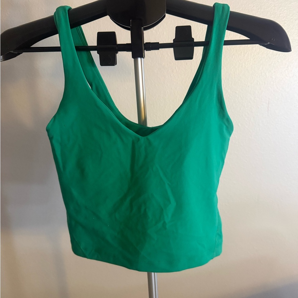 lululemon athletica Vibrant Green Crop Top